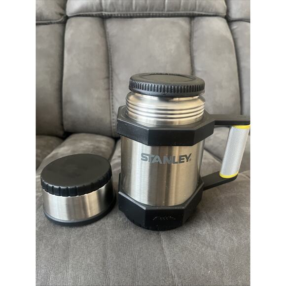 Vintage Stainless Steel Aladdin-Stanley "Bolt" vacuum bottle / Thermos 20 oz - Picture 5 of 6